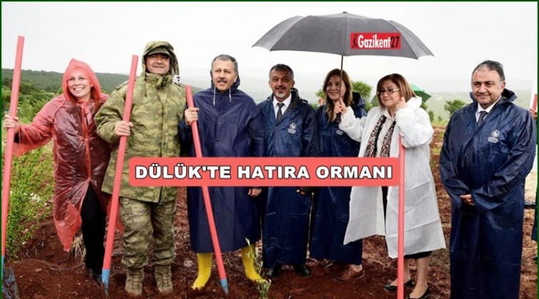 Hatıra Ormanına fidan diktiler