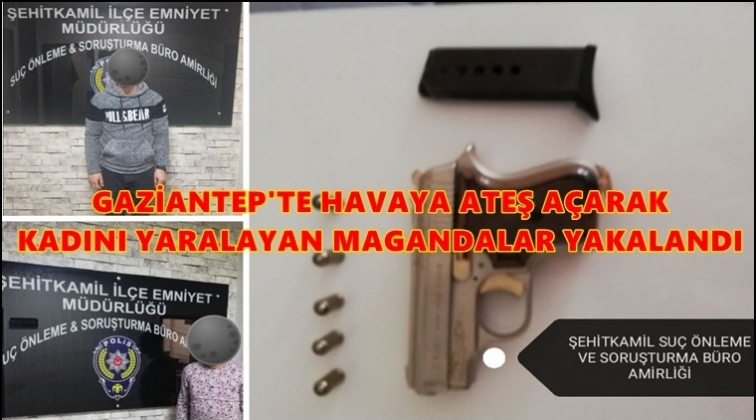 Havaya ateş a&ccedil;an şehir magandalar yakalandı
