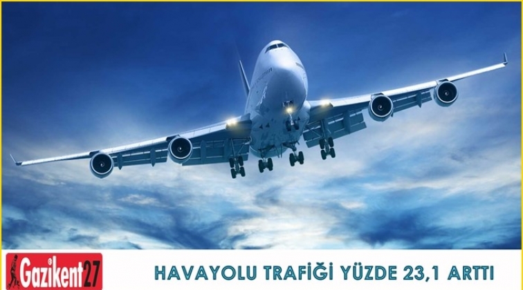 Havayolu yolcu trafiğinde yüzde 23,1 artış