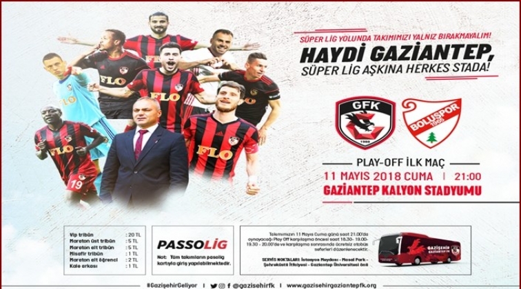 Haydi Gaziantep! Süper Lig aşkına herkes stada...