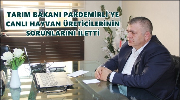 Hayvan &uuml;reticilerinin sorunlarını Bakana iletti