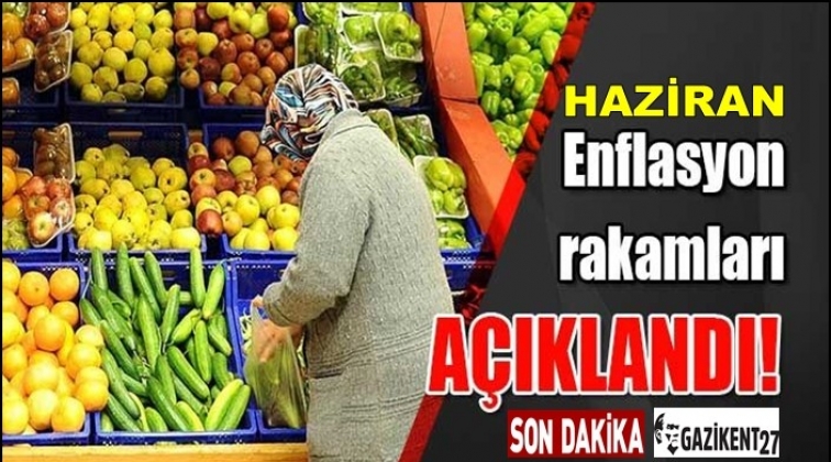 Haziran ayı enflasyon oranı açıklandı