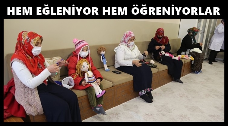 Hem eğleniyor hem &ouml;ğreniyorlar...