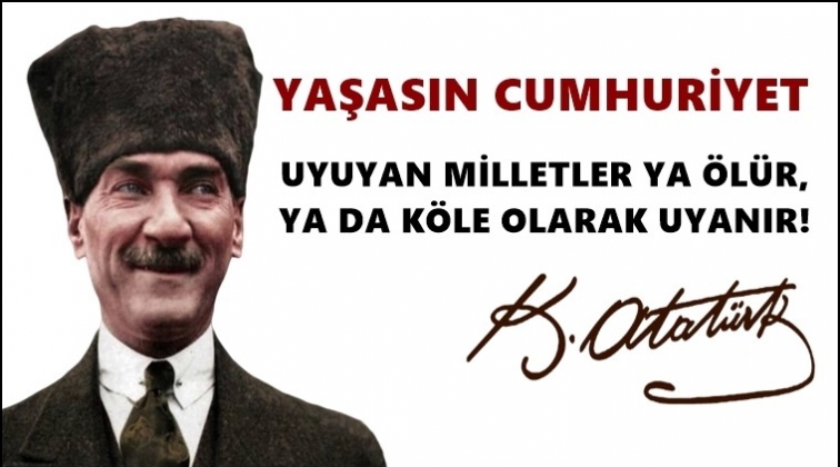 Her şeyi Cumhuriyet'e bor&ccedil;luyuz...