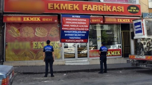 Hijyen ve temizlik kurallarına uymayan fırın kapatıldı!