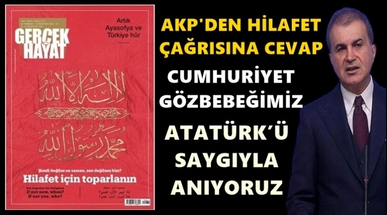 Hilafet &ccedil;ağrıları AKP'yi de rahatsız etti!