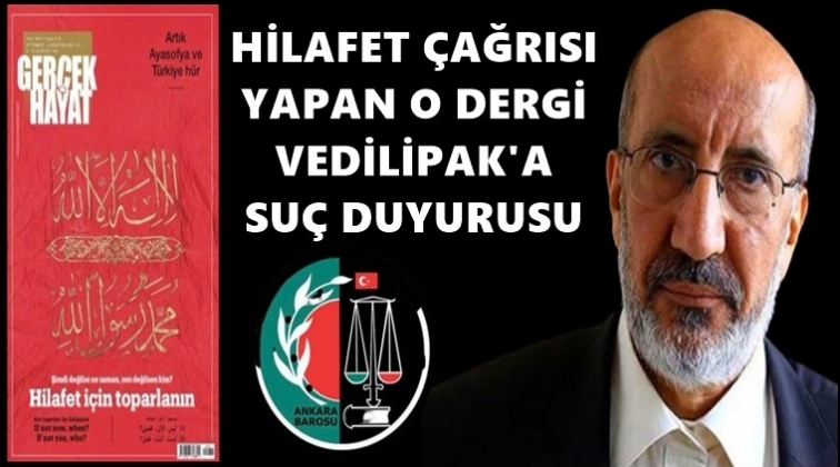 Hilafet &ccedil;ağrısına su&ccedil; duyurusu!