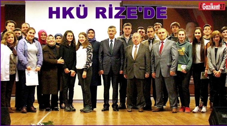 HKÜ, Rize’de öğrencilerle buluştu