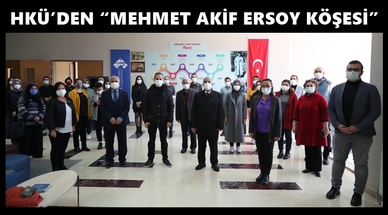 HK&Uuml;'de Mehmet Akif Ersoy K&ouml;şesi