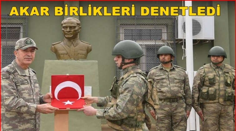 Hulusi Akar, sınırdaki birlikleri denetledi