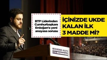 Hüseyin Baş’tan, Erdoğan’a yeni anayasa cevabı…