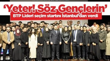 H&uuml;seyin Baş &lsquo;Yeter! S&ouml;z Gen&ccedil;lerin&rsquo; diyerek se&ccedil;im startını verdi