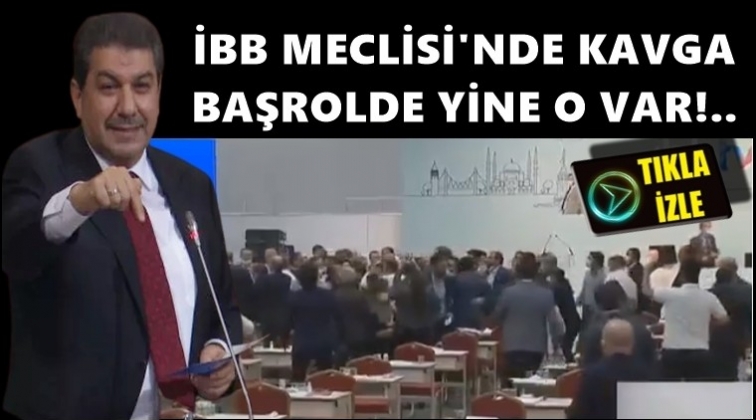 İBB Meclisi&rsquo;nde &lsquo;b&uuml;feci&rsquo; kavgası!