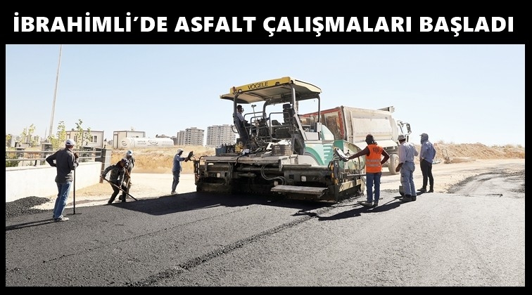 İbrahimli Mahallesi&rsquo;nde asfalt &ccedil;alışması
