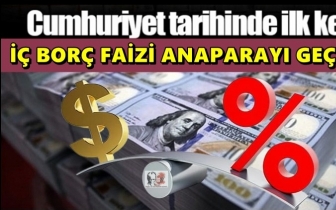 İ&ccedil; bor&ccedil; faizi anaparayı ge&ccedil;ti!