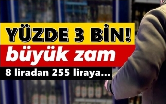 İ&ccedil;kiye y&uuml;zde 3 bin zam!