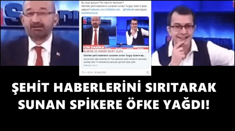 İdlib&rsquo;den gelen şehit haberlerini g&uuml;lerek sundu