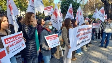 İKD'den Afganistan Konsolosluğu &ouml;n&uuml;nde eylem
