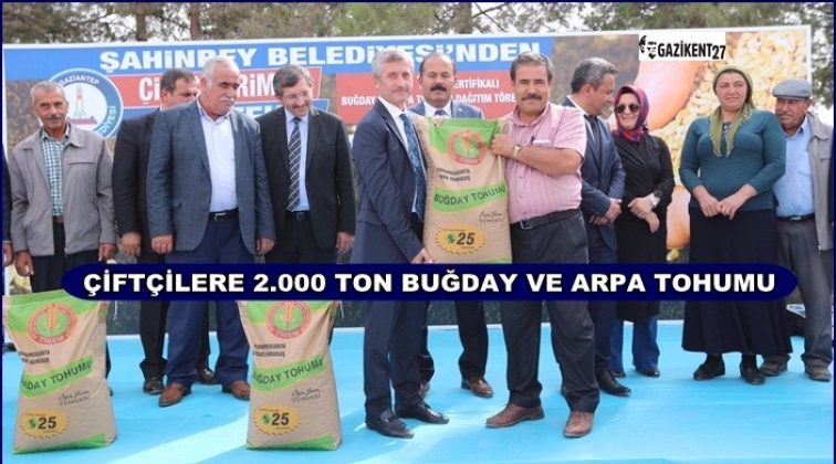 İki bin ton buğday ve arpa tohumu dağıtımı
