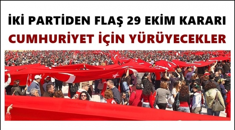 İki partiden y&uuml;r&uuml;y&uuml;ş kararı