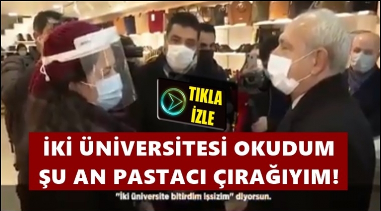 İki &uuml;niversite okudum, pastacı &ccedil;ırağıyım...