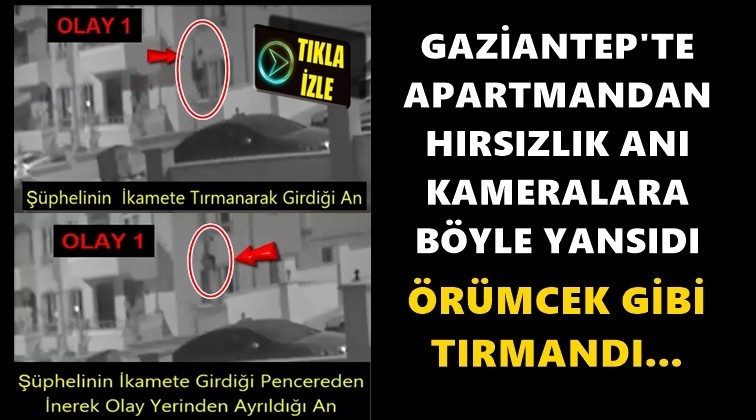 İkinci kata &ouml;r&uuml;mcek gibi tırmandı!..