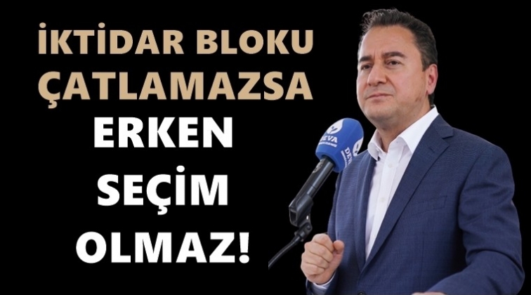 &lsquo;İktidar bloku &ccedil;atlamazsa erken se&ccedil;im olmaz&rsquo;