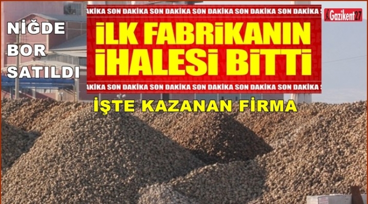 İlk şeker fabrikası satıldı! İşte kazanan firma