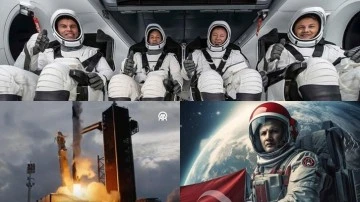 İlk Türk astronot Alper Gezeravcı'nın uzay yolculuğu başladı