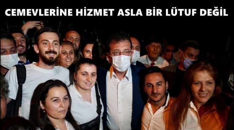 İmamoğlu: Asla l&uuml;tuf değil, vazifemizdir...