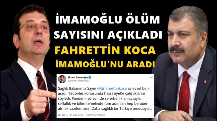 İmamoğlu bug&uuml;nk&uuml; &ouml;l&uuml;m sayısını a&ccedil;ıkladı!