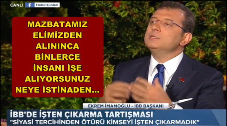 İmamoğlu'ndan canlı yayında &ccedil;arpıcı a&ccedil;ıklamalar