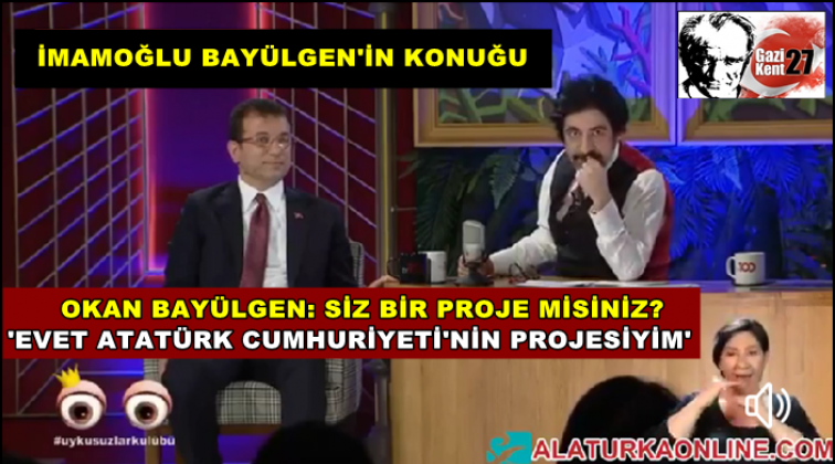 İmamoğlu: Evet ben bir projeyim...