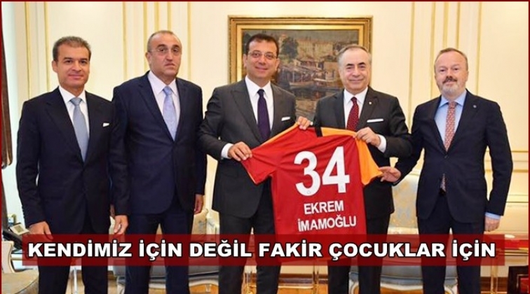 İmamoğlu, fakir &ccedil;ocuklar i&ccedil;in loca isteyecek