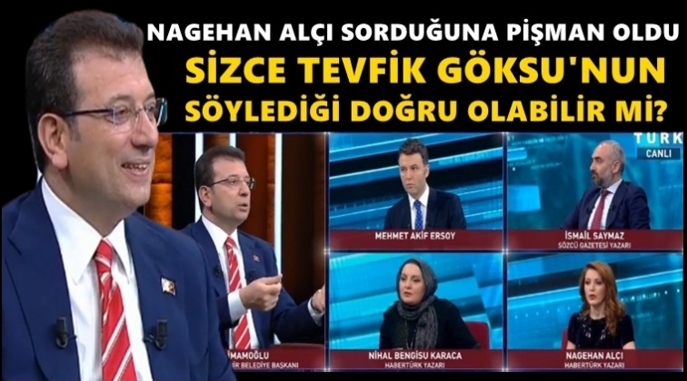 İmamoğlu: G&ouml;ksu'nun s&ouml;ylediği doğru olabilir mi?