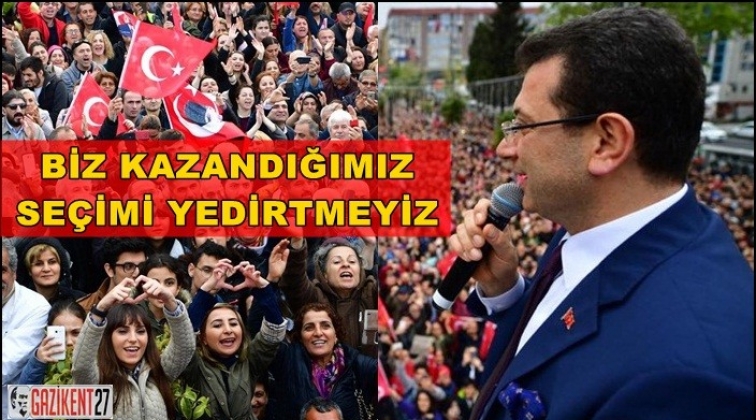 İmamoğlu: Hakkımı yedirtmeyeceğim...
