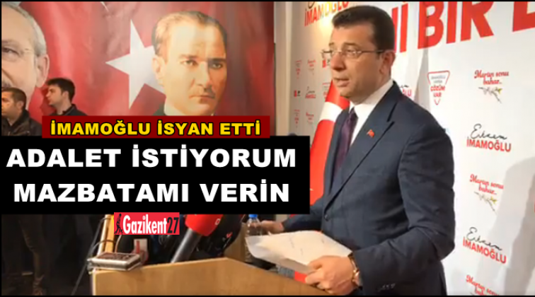 İmamoğlu: Mazbatamızı talep ediyoruz!