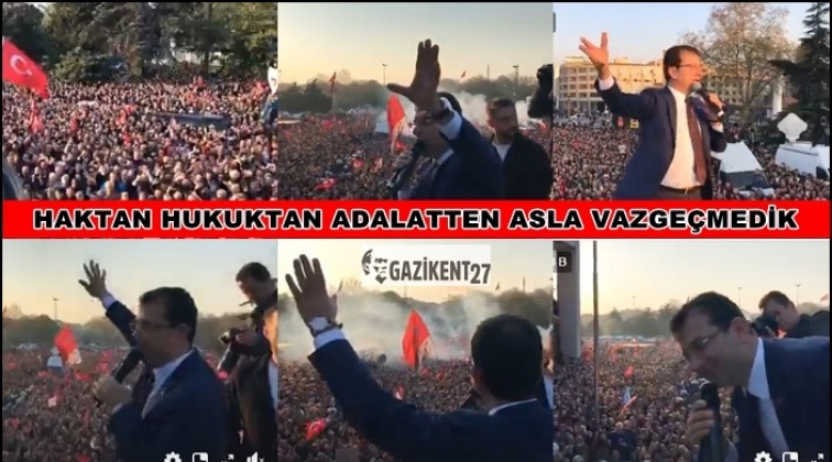 İmamoğlu m&uuml;hr&uuml; devraldı, halka seslendi