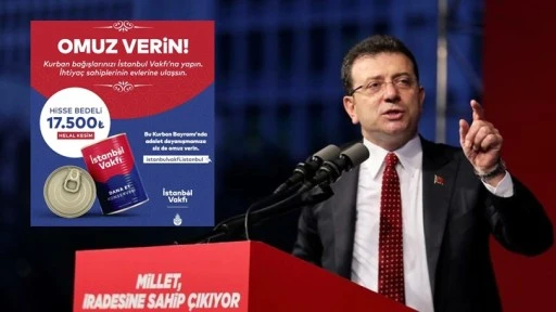 İmamoğlu'ndan kurban bayramı için bağış çağrısı