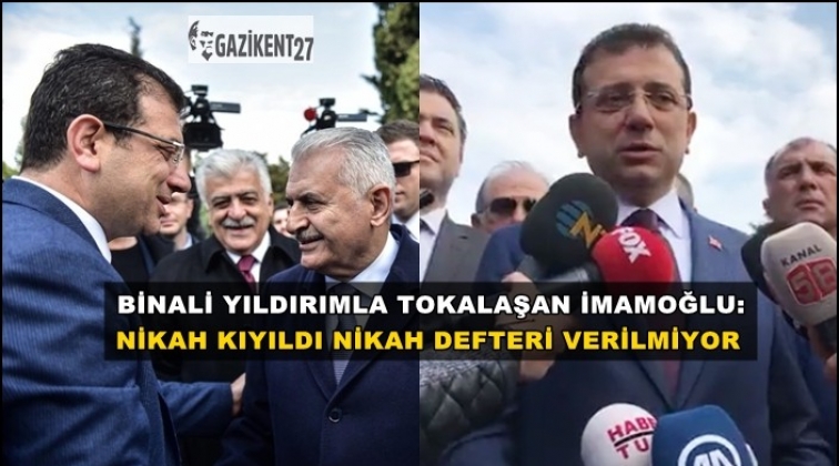 İmamoğlu: Nikah kıyıldı, nikah defteri verilmiyor