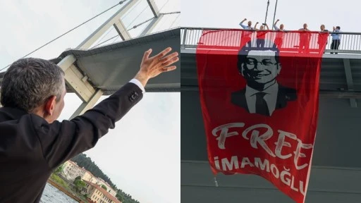 İmamoğlu'nun pankartının köprüye asılmasına soruşturma