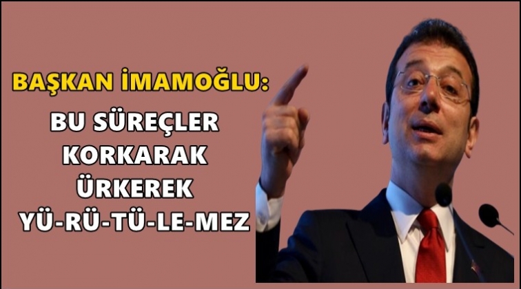 İmamoğlu se&ccedil;imde s&ouml;z&uuml;n&uuml; vermişti
