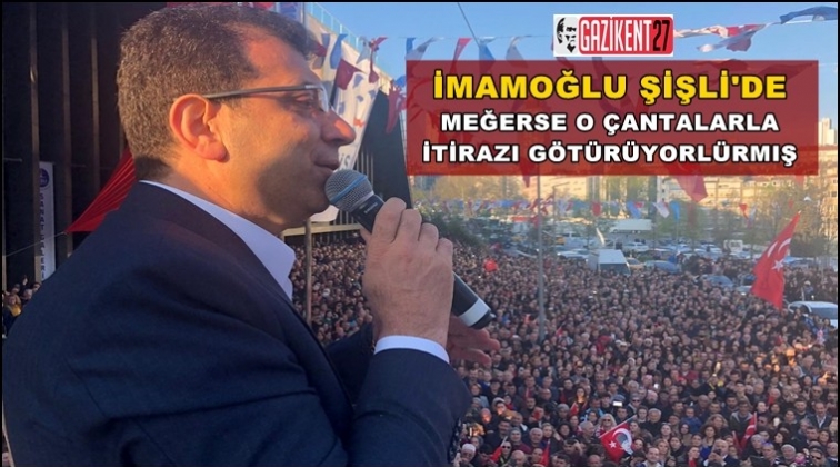 İmamoğlu Şişli'de halka seslendi