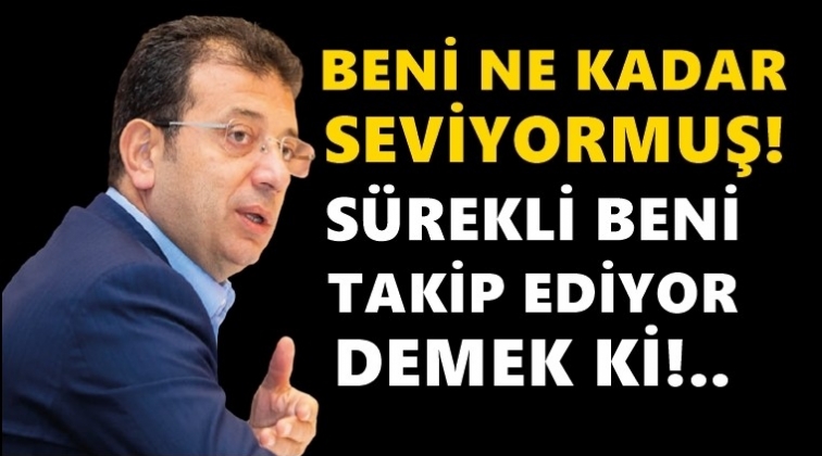 İmamoğlu'ndan Bah&ccedil;eli'ye: Beni ne kadar seviyormuş!