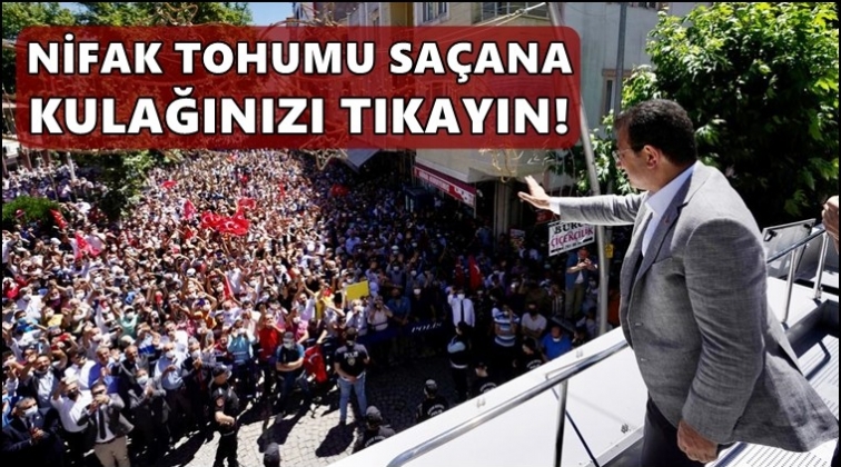 İmamoğlu'ndan 'Beton Kanal' mesajı...