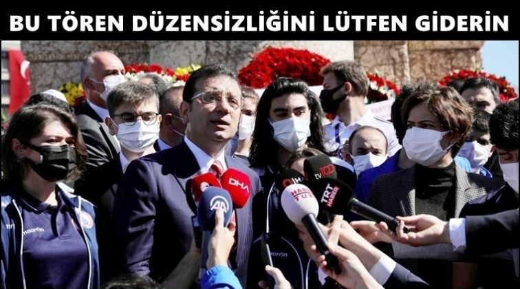 İmamoğlu&rsquo;ndan &ccedil;elenk tepkisi...
