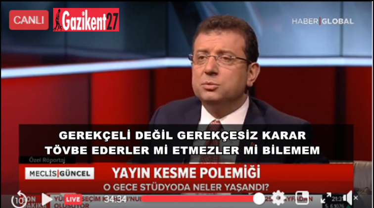İmamoğlu'ndan gerek&ccedil;eli karar yorumu