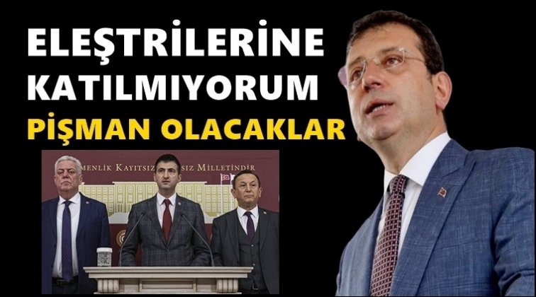 İmamoğlu&rsquo;ndan istifa a&ccedil;ıklaması...