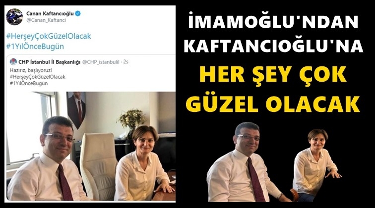 İmamoğlu&rsquo;ndan Kaftancıoğlu&rsquo;na destek