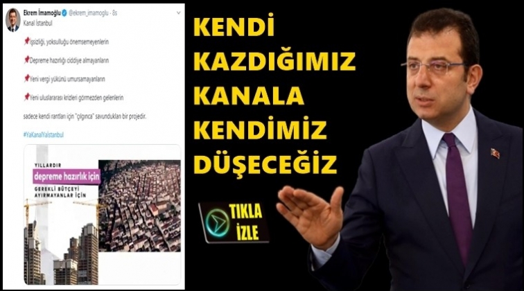 İmamoğlu'ndan Kanal İstanbul uyarısı